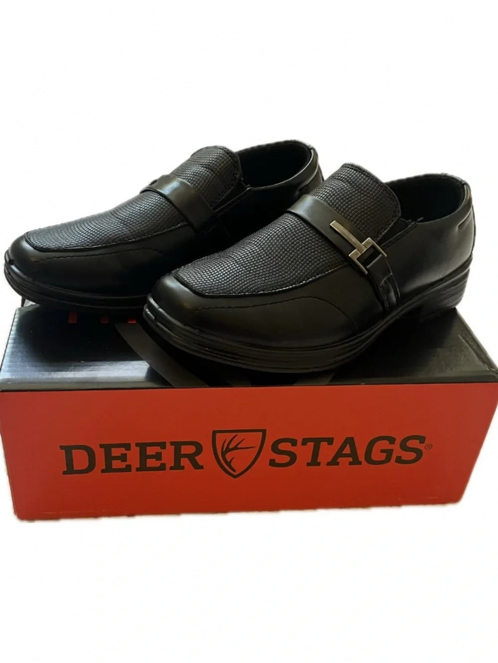 Deer Stags Kid's Bold Slip-On Dress Comfort Loafer